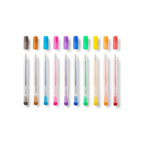 Cricut Joy - rollerball pen - glitter red glitter orange glitter yellow glitter green glitter blue glitter purple glitter pink glitter light blue glitter brown glitter black (pack of 10)