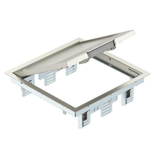 OBO BETTERMANN Geräteeinsatz VA quadrat 3f gr m.Belagaussp