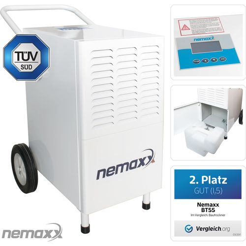 Nemaxx BT55 Bautrockner Kondenstrockner Luftentfeuchter Raumentfeuchter Entfeuchter Trockner (max. 55l/Tag)