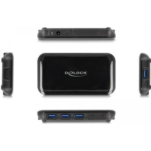 DELOCK 7 Port USB 3.2 Gen 2 Hub mit 4 USB Typ-A
