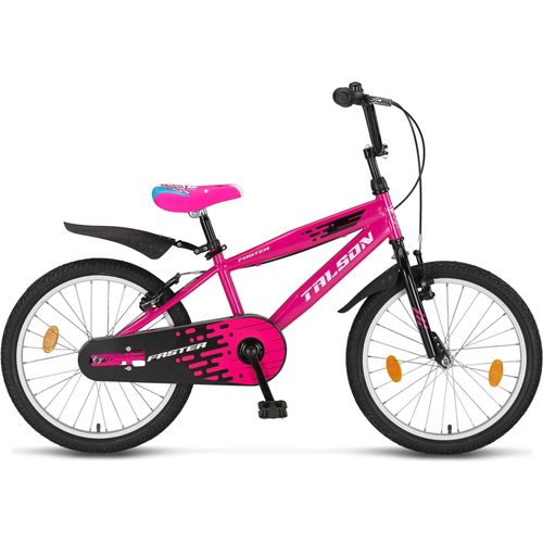 20 Zoll Fahrrad TALSON Kinderfahrrad inkl. Kettenschutz und Zubehör Mädchen Rosa
