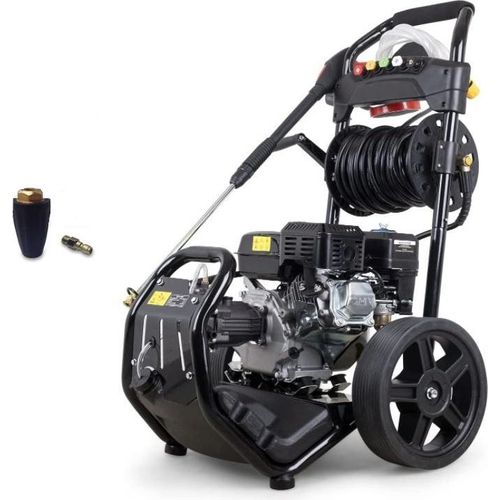 Benzin Hochdruckreiniger 7PS + Dreckfräse 170 bar 12m Schlauch 7PS Flächenreiniger DT-KR170D Terrassenreiniger