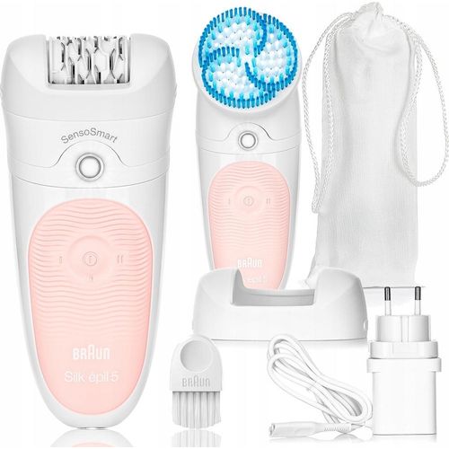 BRAUN DEPILATOR Silk-epil 5 (Wet&Dry) SensoSmart MICROGRIP + SPA HEAD!