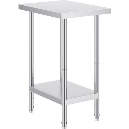 Edelstahl Arbeits- und Vorbereitungstisch für Lebensmittelzubereitung - 61x46 cm - Küchenarbeitsplatz - Hygienisch und Langlebig