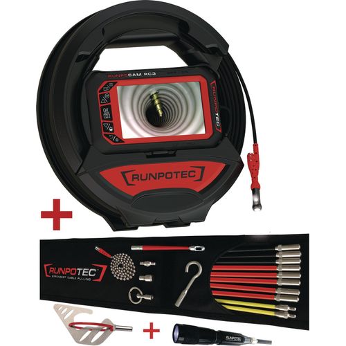 Rohrkamera RC 3 Kabel-L.15m Kamerakopf-D.13mm