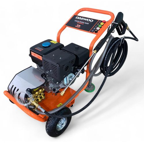 Benzin Hochdruckreiniger 15PS Flächenreiniger | 10 m Hochdruckschlauch 420cm³ mit 250 bar Hochdruckpumpe | Dachreiniger Industriereiniger
