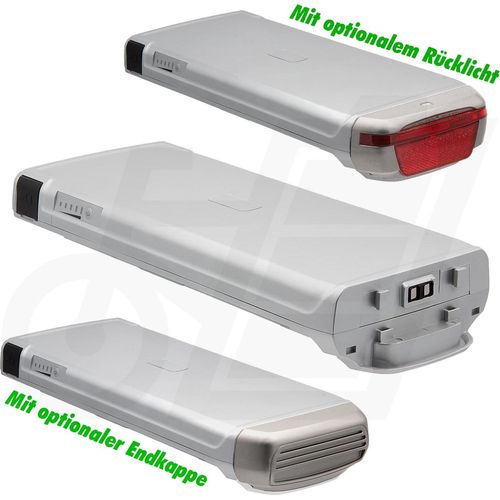 Sparta Gepäckträger-Akku E-500 36V 14Ah (Silber) für E-Bikes Pedelecs von Sparta, Batavus u.a.