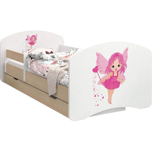 BDW Kinderbett, Doppelseitiges mit Schublade, Zauberin, 160/80