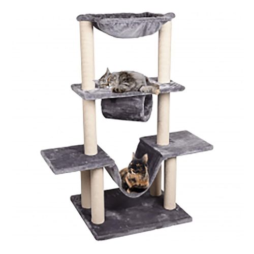 FLAMINGO Kratzbaum Hamza Grau 60x57x122 cm