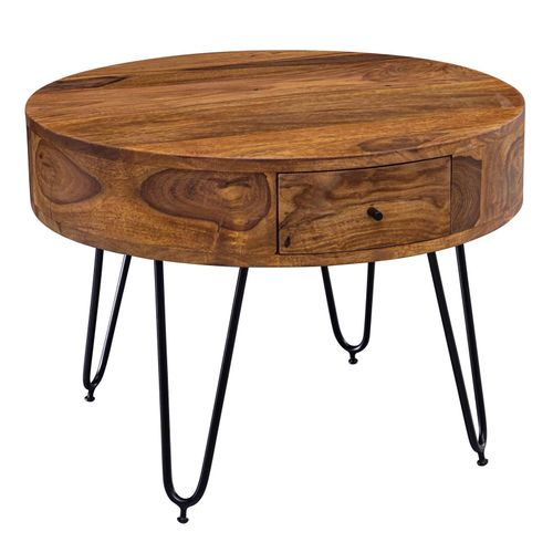 WOHNLING WL5.958 Couchtisch Sheesham 60 cm x 60 cm x 44 cm