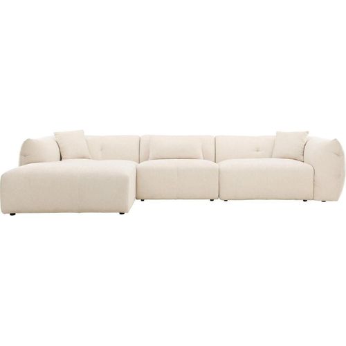 Ecksofa Positano - Longchair links - Beige