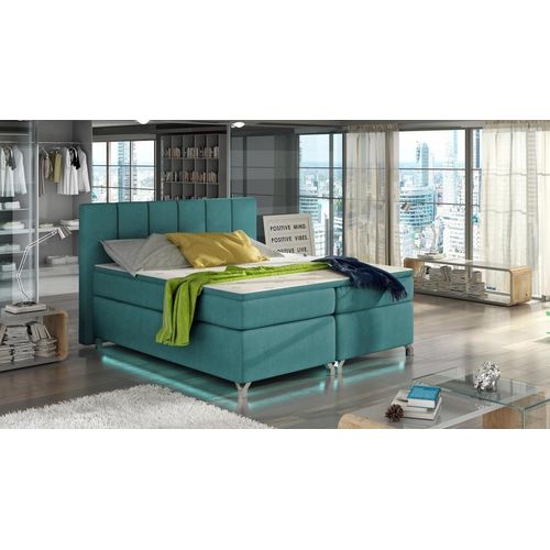 Luxus Designer Polsterbett Bett Betten Designerbett Boxspring Textil 180x200 Neu