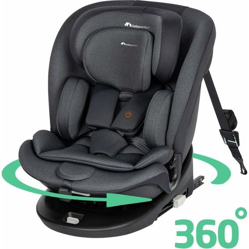 Bebeconfort Evolufix 360, Autositz 360 Drehbar, 0-12 Jahre, 40-150 cm, ISOFIX Kindersitz Drehbar, 10 Kopfstützenpositionen, Tinted Black