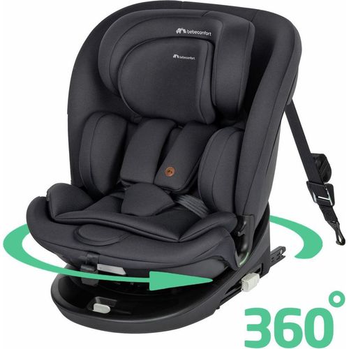 Bebeconfort Demeter 360 i-Size, Autositz 360 drehbar, 0–12 Jahre, 40–150cm, ISOFIX Kindersitz, 6 Liegepositionen, 12 Kopfstützenpositionen, Mineral Black
