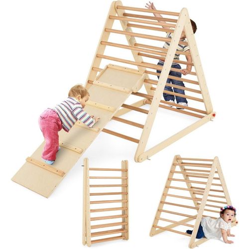 Kletterdreieck mit Leiter Klappbares Klettergerüst Sprossendreieck zur Entwicklung Natur