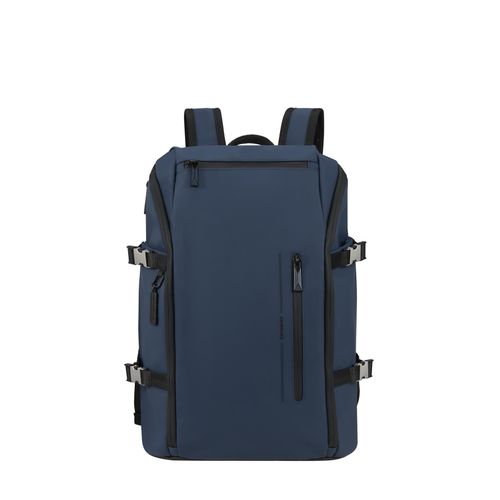 Laptoprucksack SAMSONITE "GLAM-GO 14,1 Zoll", Gr. B/H/T: 28,5cm x 43cm x 13cm, blau nights, Polyester, Rucksäcke Laptoprucksack, Unisex Reiserucksack, Travelrucksack mit vielen Fächern