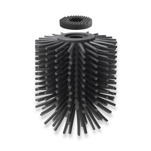 Zack Wc-Bürstenkopf, Anthrazit, Kunststoff, 10.2x8.4x8.5 cm, Badezimmer, WC Ausstattung, WC Bürstengarnituren