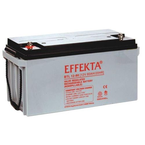 Effekta BTL 12-80 AGM Bleiakku 12V 80Ah – wartungsfreier VRLA-Akku