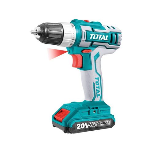 Akkuschrauber Total TDLI2002 Akku-Bohrschrauber, 20V Li-Ion, 2000mAh, Industrie