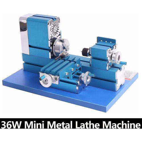 36W Mikrodrehmaschine Mini-Drehmaschine Drehbank DIY Modellwerkzeug Zimmerei