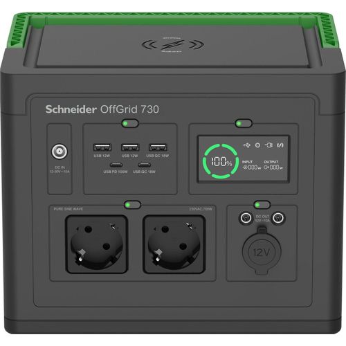 APC Schneider OffGrid 730 738Wh Grau Tragbare Stromstation