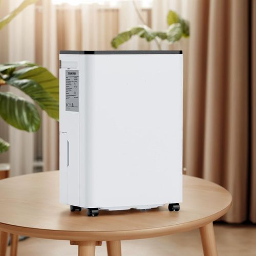 Luftentfeuchter Elektrisch 12L mit Digitaler Luftfeuchtigkeitsanzeige, Luftentfeuchter für 60m² Zuhause