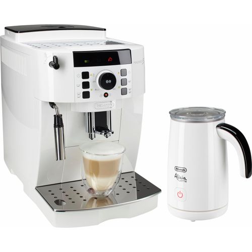 DE'LONGHI Kaffeevollautomat "Magnifica S ECAM 21.118.W", weiß, B:23,8cm H:35,1cm T:43cm, Kaffeevollautomaten, Direktwahltasten, Kegelmahlwerk (13 Mahlgrade), 15 Bar Pumpendruck, Kaffeevollautomat