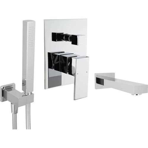 PaulGurkes Unterputz Wannenset Eckig aus Messing