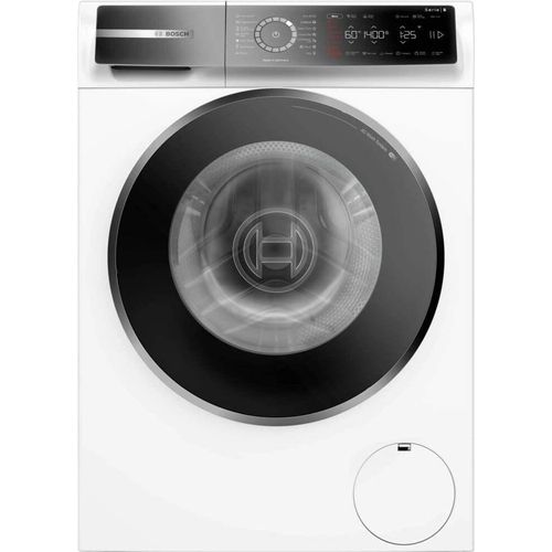 Waschmaschine, Bosch WGB24410BY, SER8, Waschmaschine 9 kg, A-20 %, 1400 U/min, 49/70 dB(A), 4D Wash, AquaSecure, HC, Iron Assist, AntiStain Plus, schwarz-chrom-schwarzgraue Tr