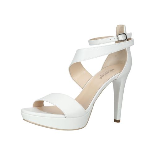 High-Heel-Sandalette NERO GIARDINI "Nero Giardini Sandalen Nappaleder", Damen, Gr. 38, weiß, Nappaleder, Schuhe