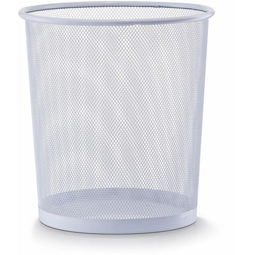 Papierkorb ZELLER PRESENT, weiß, Metall, Mülleimer