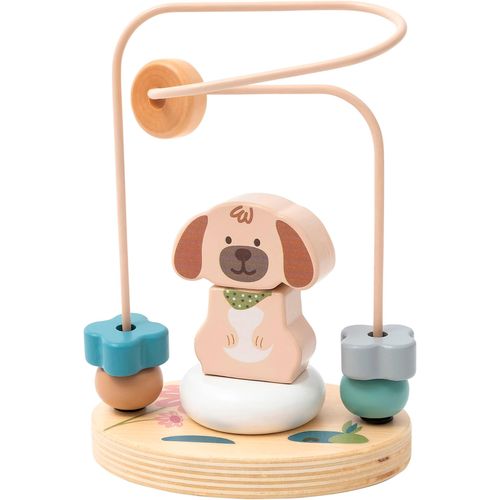 Motorikschleife STERNTALER "Hund Lucky", bunt, Motorikspielzeug, BabyB:11cm H:16cm T:7,7cm, Holz, FSC - schützt Wald, B:11cm H:16cm T:7,7cm