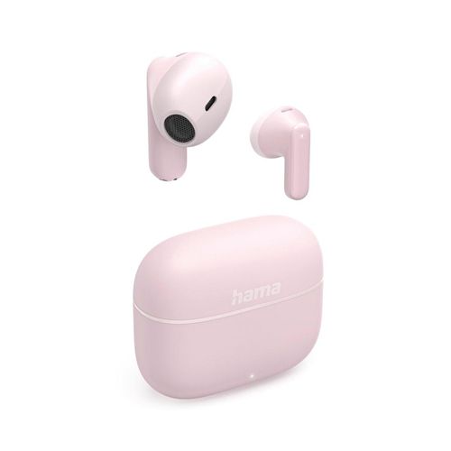 HAMA In-Ear-Kopfhörer "Bluetooth Kopfhörer mit Mikrofon (True Wireless Headset, TWS Earbuds)", rosa, Kopfhörer