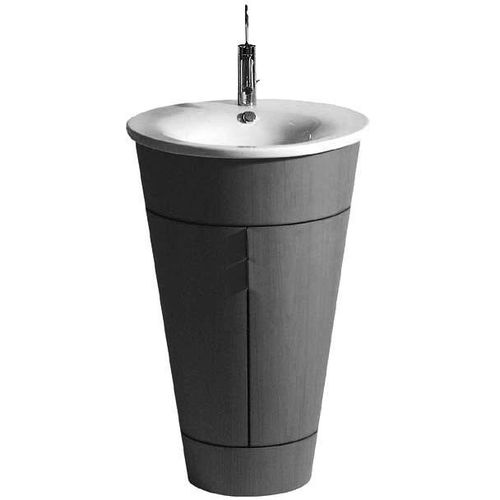 Duravit Möbelwaschtisch STARCK 1 mit Überlauf, Hahnlochbank, Ø 580 mm, 1 Hahnloch weiß