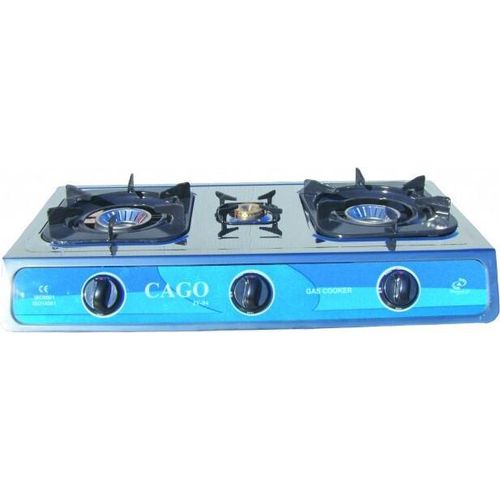 CAGO JV 04 Gaskocher 3-flammig aus Edelstahl 10,0 kW