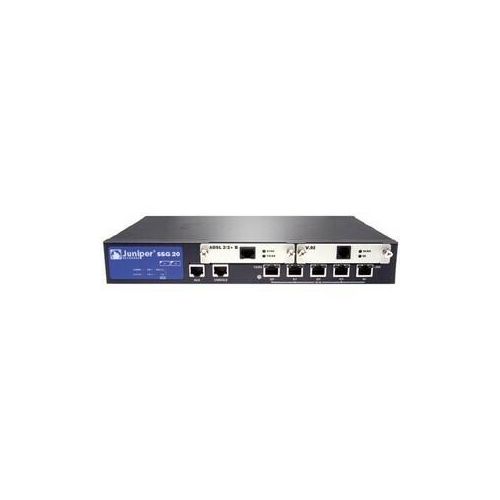 Juniper SSG 20, 90 Mbit/s, 100 Mbit/s, 40 Mbit/s, 100 Benutzer, Verkabelt, Ethernet, Fast Ethernet, Gigabit Ethernet, HDLC, Frame Relay, PPP, MLPPP, FRF.15, FRF.16