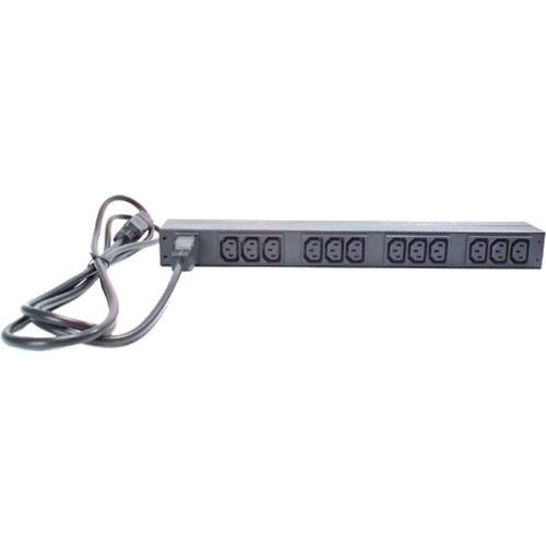 APC Rack PDU - AP9565 - Stromverteilung (Basic, 1U, 16A, 208/230V, 12 Ausgänge C13, IEC C20)