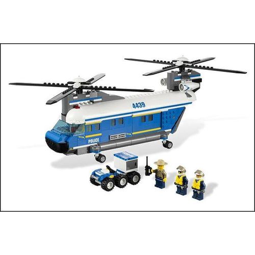 Lego City 4439 Hubschrauber Mit Doppelrotor Polizei Helikopter + Geländequad