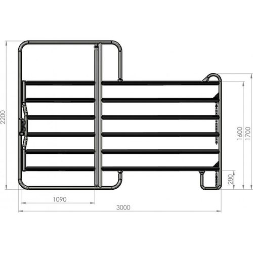 Kerbl Stable KERBL Weidepanel mit Tor, 3.00 m