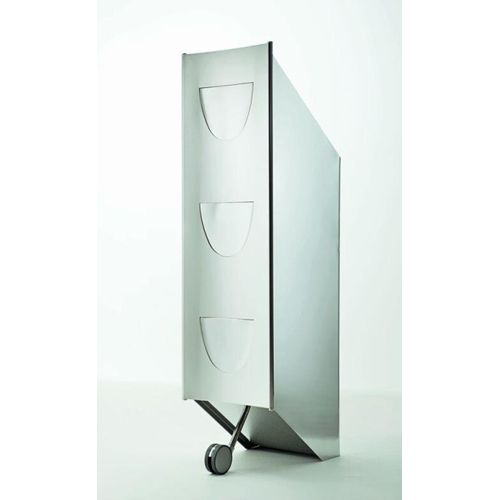 Graepel High Tech hochwertiger Mülleimer Slurp aus poliertem Edelstahl