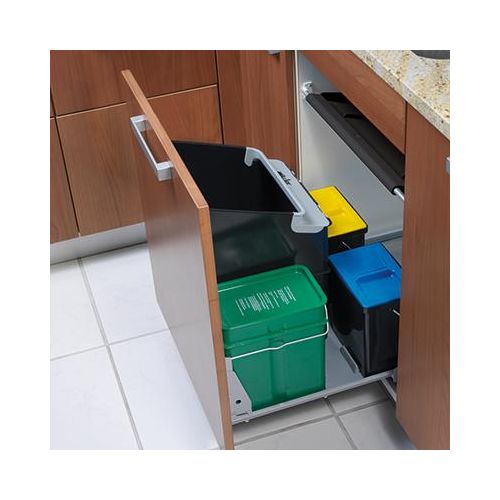 Naber Müllex Comfort 35 5 4 4. Abfallsammler, anthrazit/grün. - Mülleimer