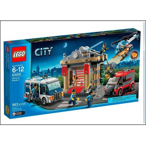Lego City 60008 Museums Raub Inkl. 2 Autos Und Helikopter