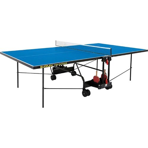 Tischtennisplatte Tischtennis Tisch Platte Fun Outdoor wetterfest inkl Netz blau