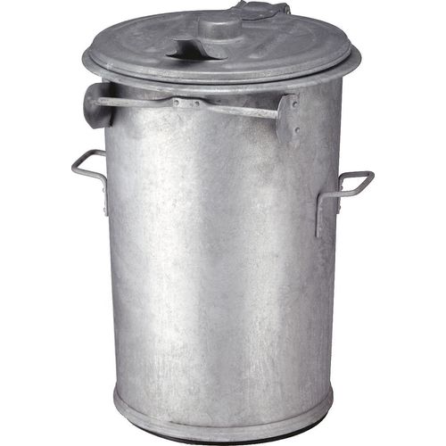 Stahlverzinkter Abfallbehälter 110 Liter - Verzinkt