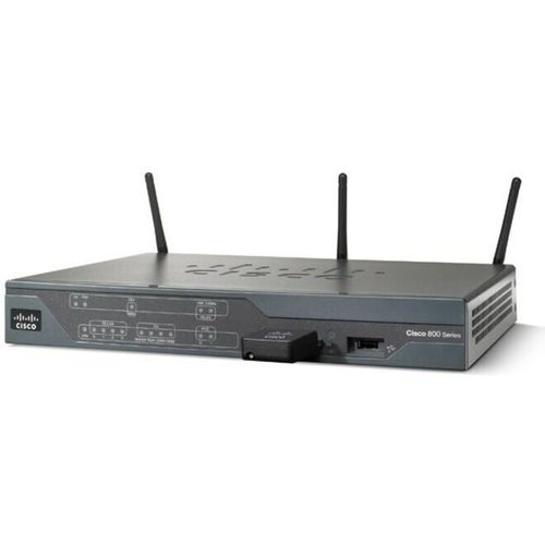 Cisco 881, Ethernet-WAN, Schnelles Ethernet, Schwarz