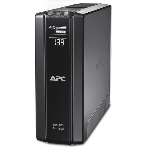 APC Back UPS PRO - BR1500GI - USV 1500VA Leistung (Stromparfunktion, IEC - Kaltgeräte Ausgänge, Multifunktionsdisplay, inkl. 150.000 Euro Geräteschutzversicherung)