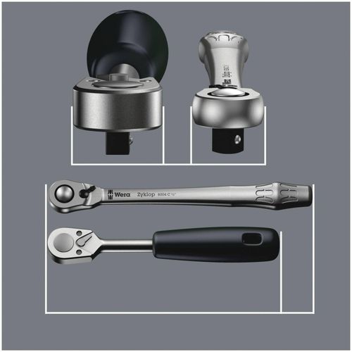 Wera 8100 SB 11 Zyklop Knarren- Satz,Umschalth., 3/8 , zöllig