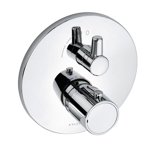 KLUDI ZENTA SL Unterputz-Brause-Thermostatarmatur, für 1 Verbraucher, Heißwassersperre, 388350545