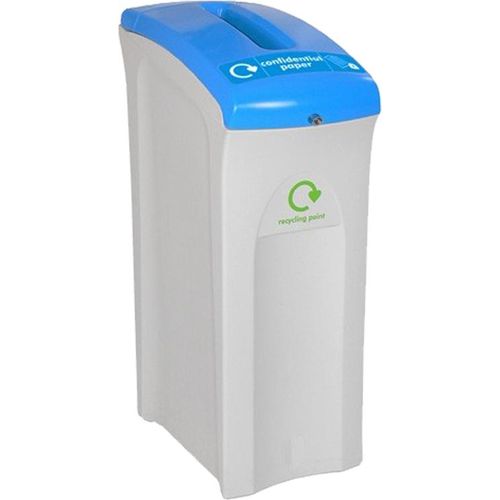 Mini Confidential Paper Environbin, 82 Liter - Grau, Blau