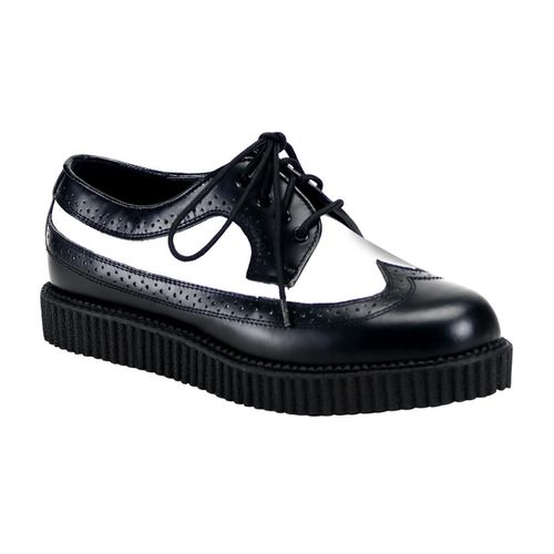 CREEPER-608 Uni Creeper von DemoniaCult, Schwarz-Weiß EU 37, US 5
